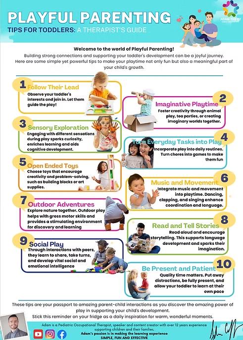 Playful Parenting Tips for Toddlers: A Therapist's Guide