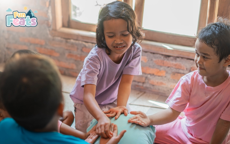 children playing together