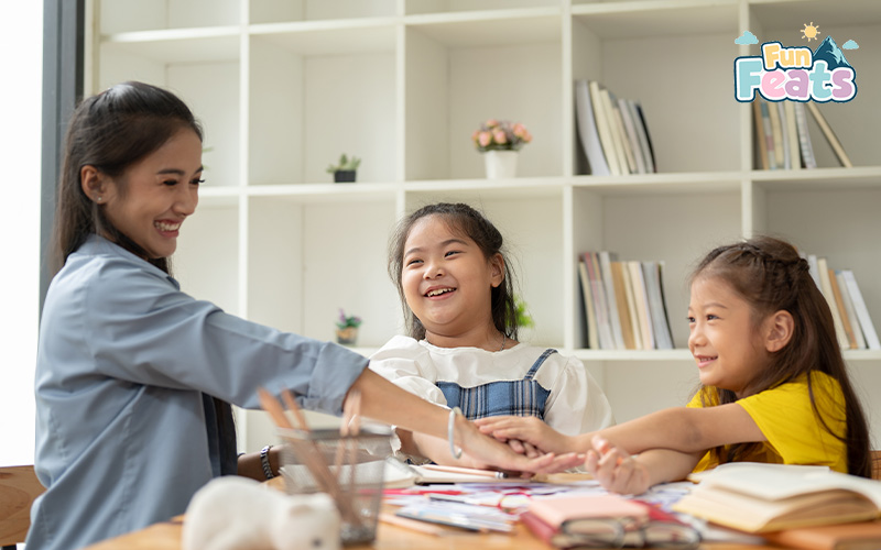 Teacher providing an inclusive and supportive environment for growth