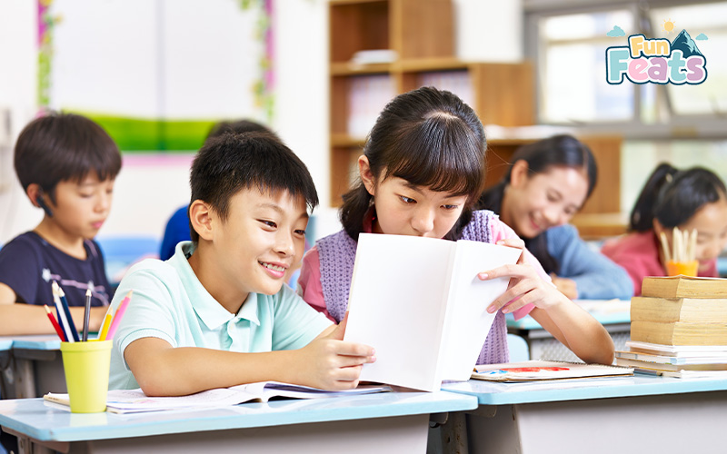 two neurodiverse students paying attention in class